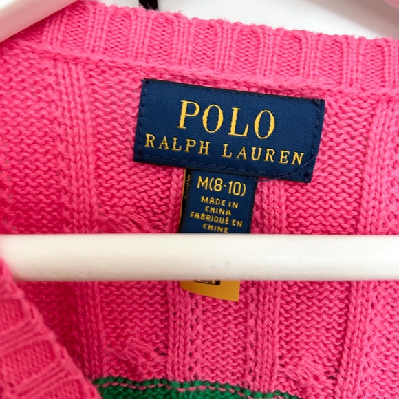 Girls Ralph Lauren Multi Color Knit Sweater (Size 8-10) - Picture 2 of 3